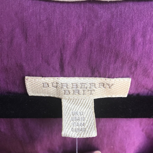 Purple Burberry Sleeve Dress - Picture 3 of 4